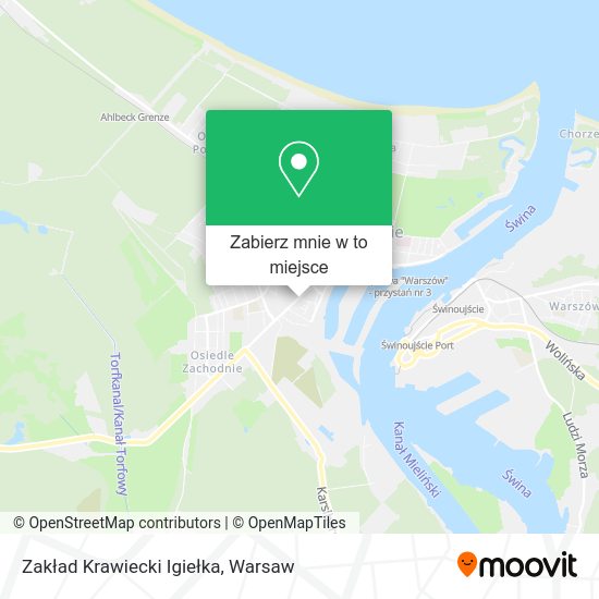 Mapa Zakład Krawiecki Igiełka