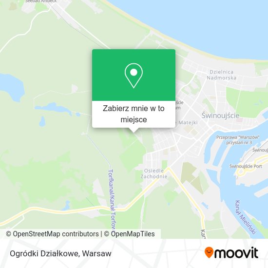 Mapa Ogródki Działkowe