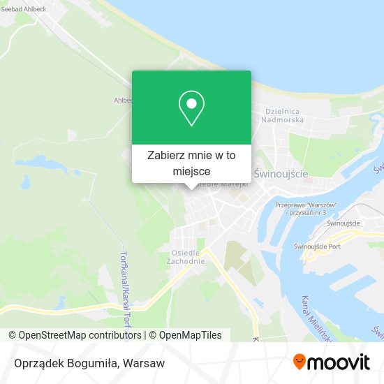 Mapa Oprządek Bogumiła