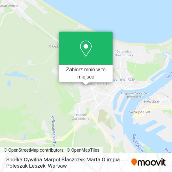 Mapa Spółka Cywilna Marpol Błaszczyk Marta Olimpia Poleszak Leszek