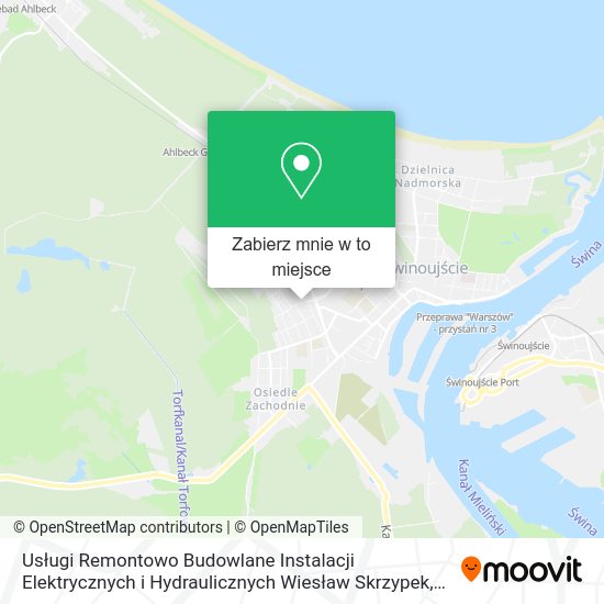 Mapa Usługi Remontowo Budowlane Instalacji Elektrycznych i Hydraulicznych Wiesław Skrzypek