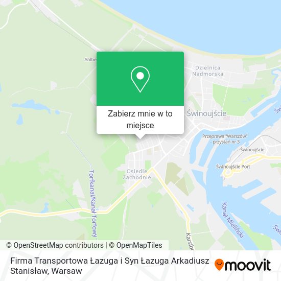 Mapa Firma Transportowa Łazuga i Syn Łazuga Arkadiusz Stanisław