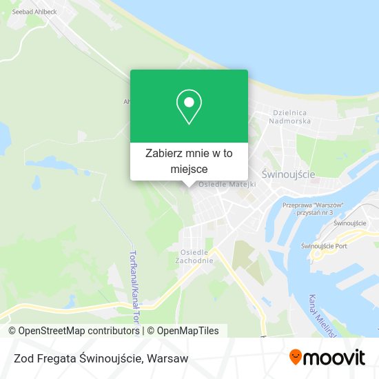 Mapa Zod Fregata Świnoujście