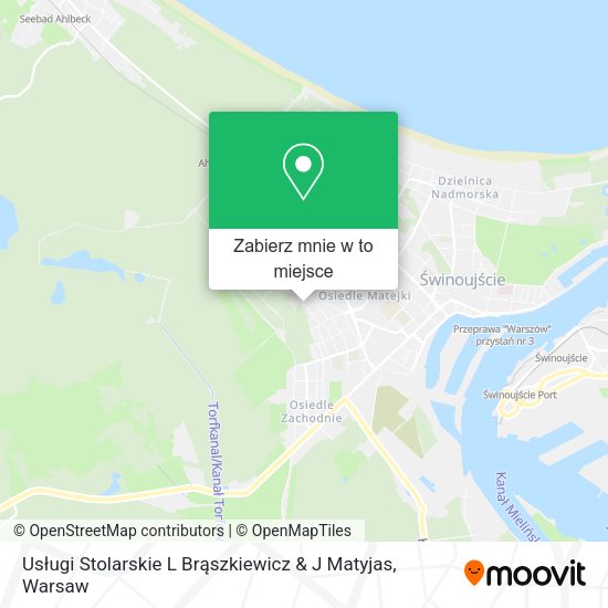 Mapa Usługi Stolarskie L Brąszkiewicz & J Matyjas