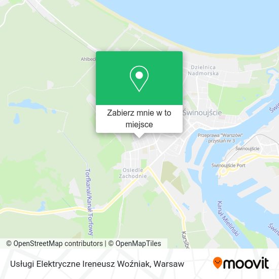 Mapa Usługi Elektryczne Ireneusz Woźniak