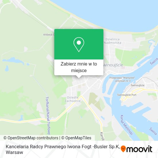 Mapa Kancelaria Radcy Prawnego Iwona Fogt -Busler Sp.K