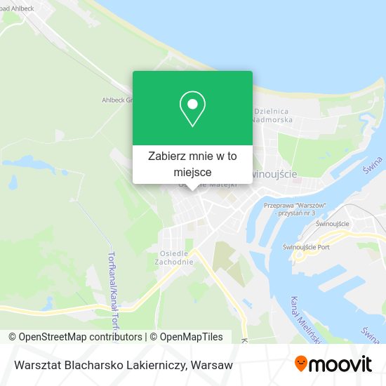 Mapa Warsztat Blacharsko Lakierniczy