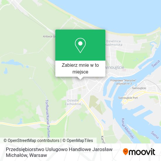 Mapa Przedsiębiorstwo Usługowo Handlowe Jarosław Michałów