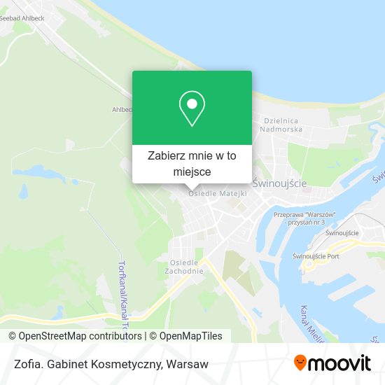 Mapa Zofia. Gabinet Kosmetyczny