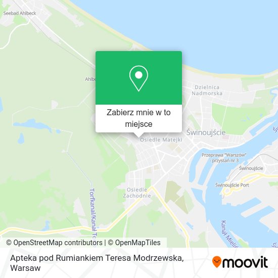 Mapa Apteka pod Rumiankiem Teresa Modrzewska