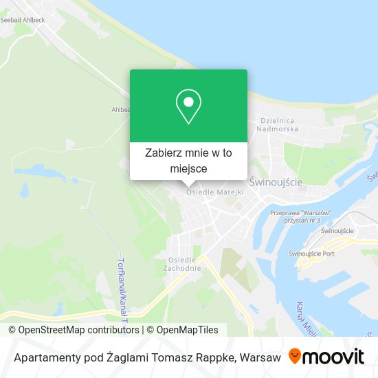 Mapa Apartamenty pod Żaglami Tomasz Rappke