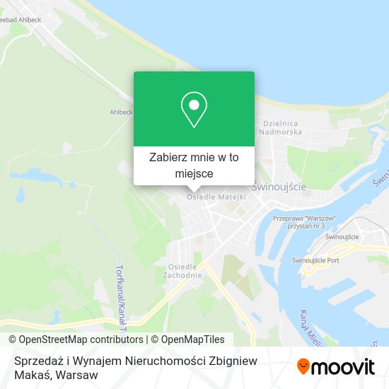 Mapa Sprzedaż i Wynajem Nieruchomości Zbigniew Makaś