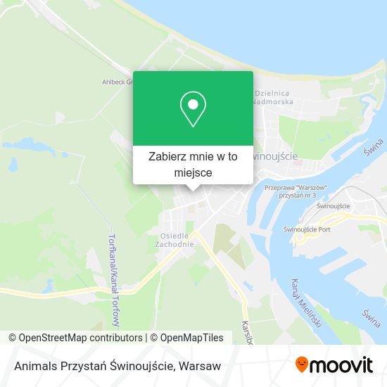 Mapa Animals Przystań Świnoujście