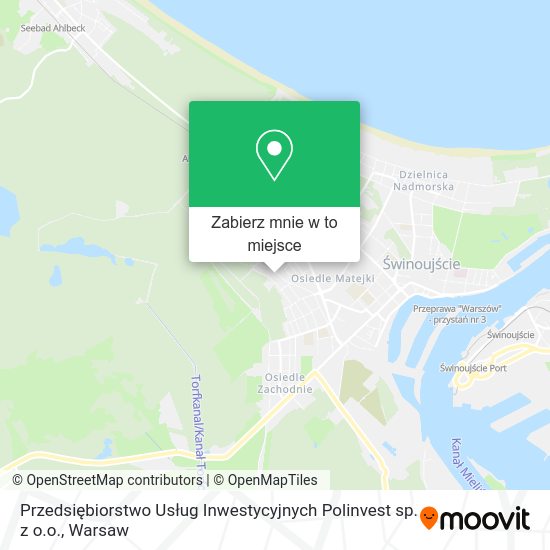 Mapa Przedsiębiorstwo Usług Inwestycyjnych Polinvest sp. z o.o.