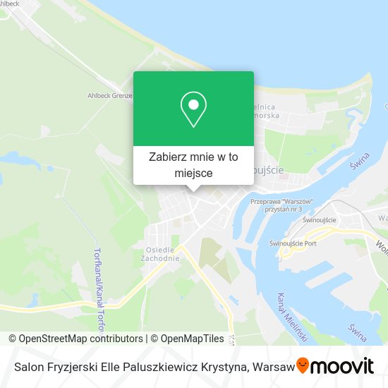 Mapa Salon Fryzjerski Elle Paluszkiewicz Krystyna