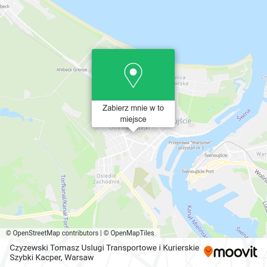 Mapa Czyzewski Tomasz Uslugi Transportowe i Kurierskie Szybki Kacper