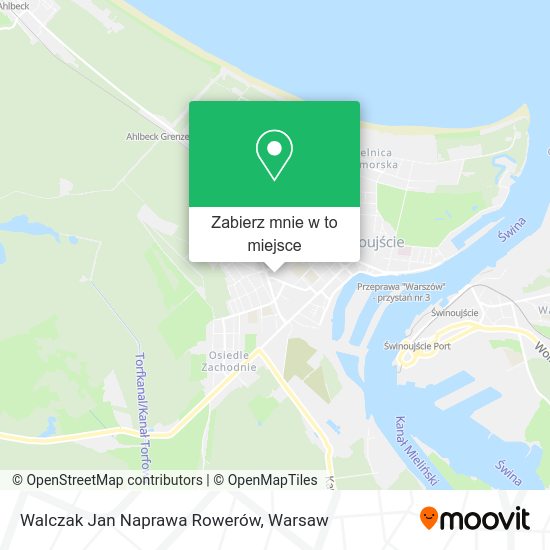 Mapa Walczak Jan Naprawa Rowerów