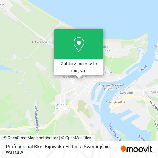 Mapa Professional Bke. Bijowska Elżbieta Świnoujście