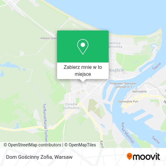 Mapa Dom Gościnny Zofia