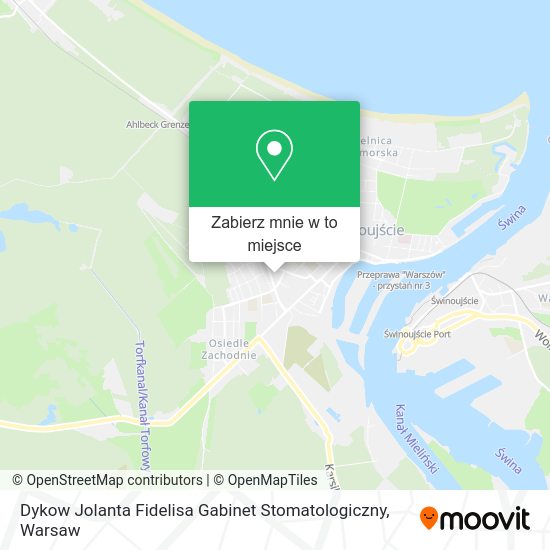 Mapa Dykow Jolanta Fidelisa Gabinet Stomatologiczny