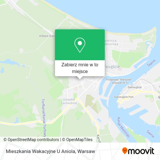 Mapa Mieszkania Wakacyjne U Aniola