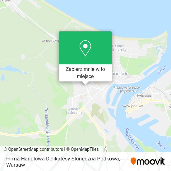 Mapa Firma Handlowa Delikatesy Sloneczna Podkowa