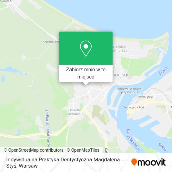 Mapa Indywidualna Praktyka Dentystyczna Magdalena Styś