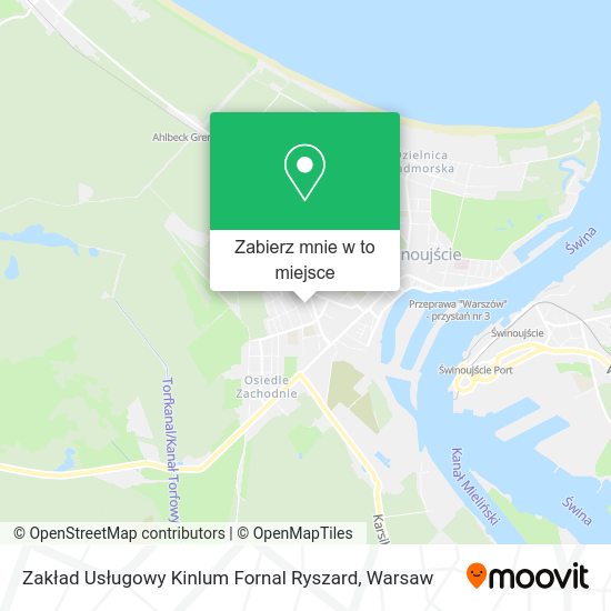 Mapa Zakład Usługowy Kinlum Fornal Ryszard