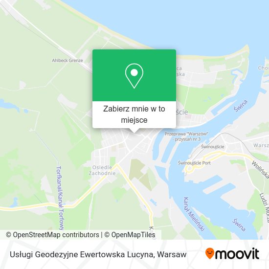 Mapa Usługi Geodezyjne Ewertowska Lucyna