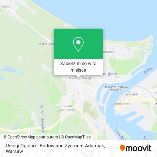 Mapa Usługi Ogólno - Budowlane Zygmunt Adamiak