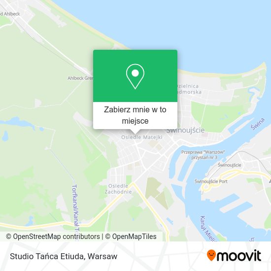 Mapa Studio Tańca Etiuda