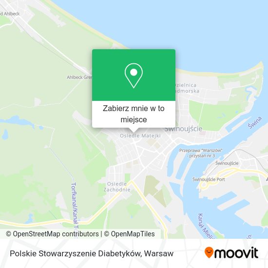 Mapa Polskie Stowarzyszenie Diabetyków