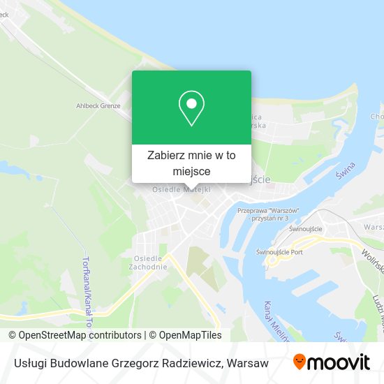 Mapa Usługi Budowlane Grzegorz Radziewicz