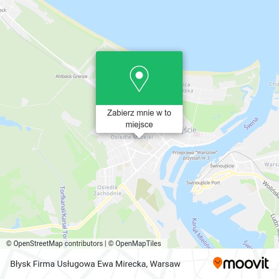 Mapa Błysk Firma Usługowa Ewa Mirecka