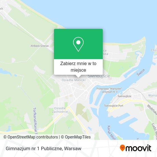 Mapa Gimnazjum nr 1 Publiczne