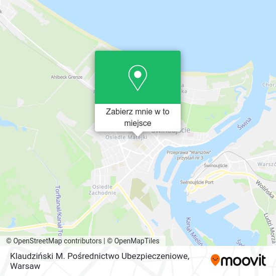 Mapa Klaudziński M. Pośrednictwo Ubezpieczeniowe