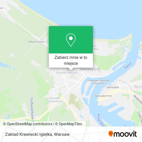 Mapa Zaklad Krawiecki Igielka