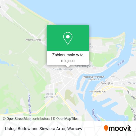 Mapa Usługi Budowlane Siewiera Artur