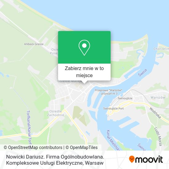 Mapa Nowicki Dariusz. Firma Ogólnobudowlana. Kompleksowe Usługi Elektryczne