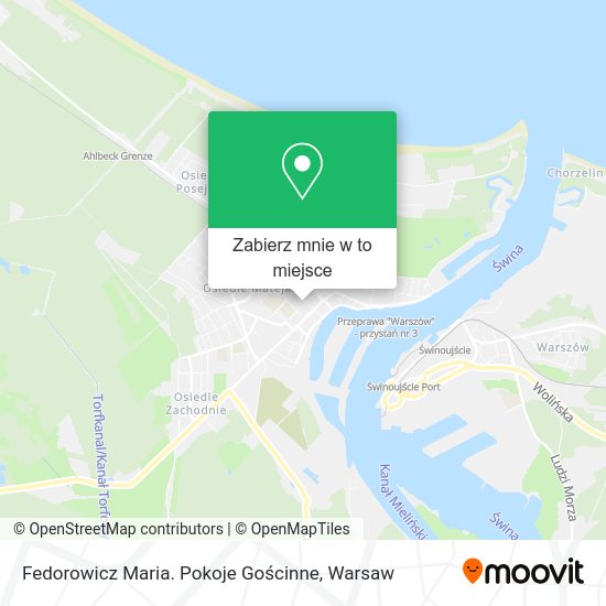 Mapa Fedorowicz Maria. Pokoje Gościnne