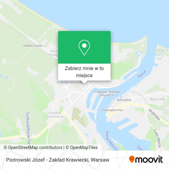 Mapa Piotrowski Józef - Zakład Krawiecki