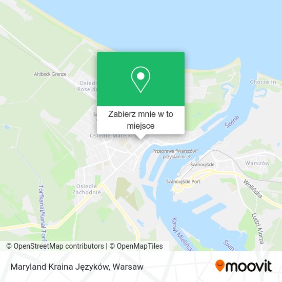 Mapa Maryland Kraina Języków