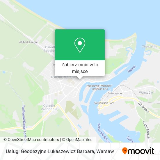 Mapa Usługi Geodezyjne Łukaszewicz Barbara