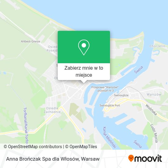 Mapa Anna Brończak Spa dla Włosów