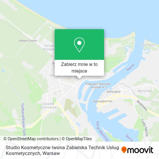 Mapa Studio Kosmetyczne Iwona Zabielska Technik Usług Kosmetycznych