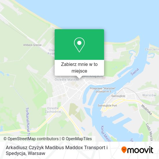 Mapa Arkadiusz Czyżyk Madibus Maddox Transport i Spedycja