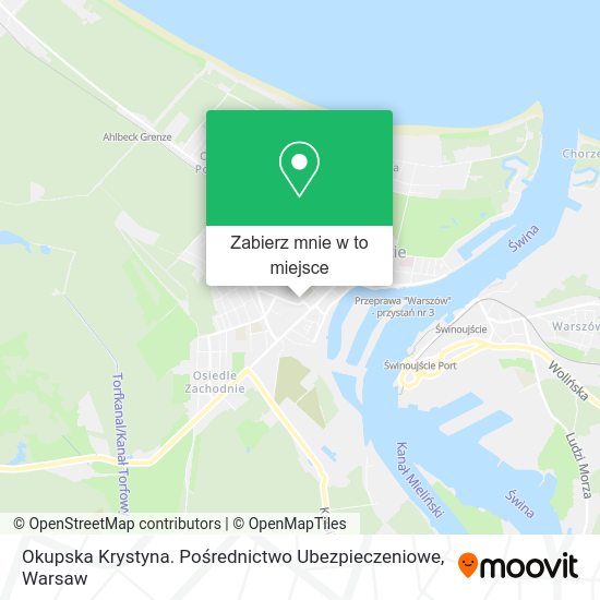 Mapa Okupska Krystyna. Pośrednictwo Ubezpieczeniowe