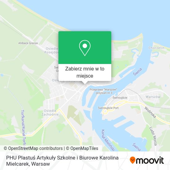 Mapa PHU Plastuś Artykuły Szkolne i Biurowe Karolina Mielcarek