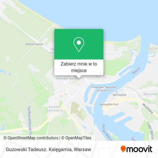 Mapa Guzowski Tadeusz. Księgarnia