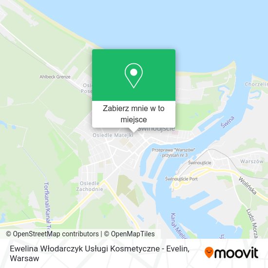 Mapa Ewelina Włodarczyk Usługi Kosmetyczne - Evelin